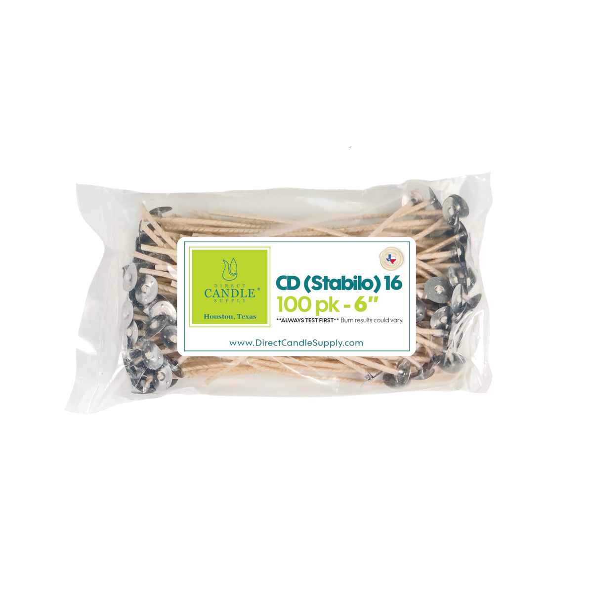 6 Inch Candle Wicks 100pk T402