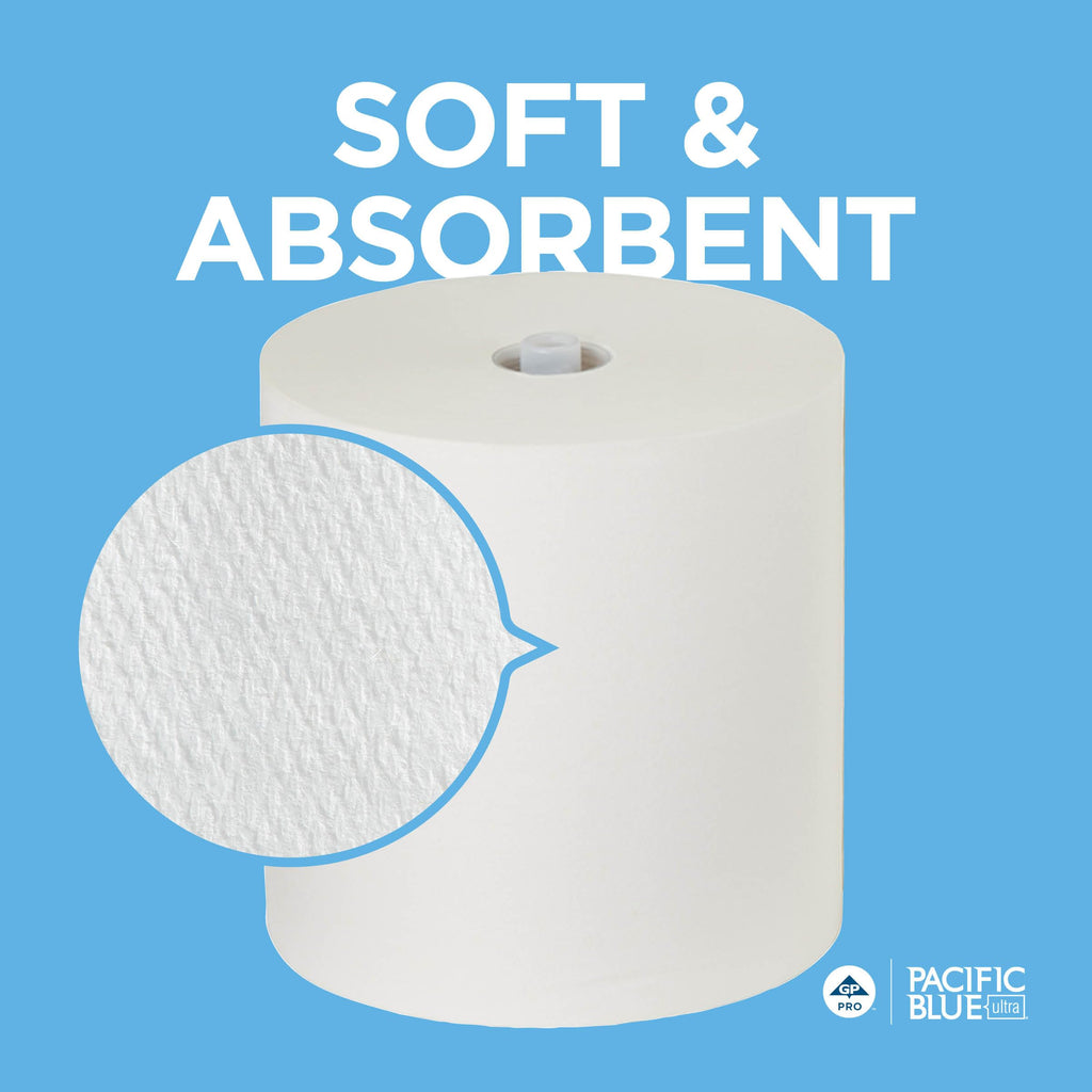 White High-Capacity Paper Towel Rolls S34903