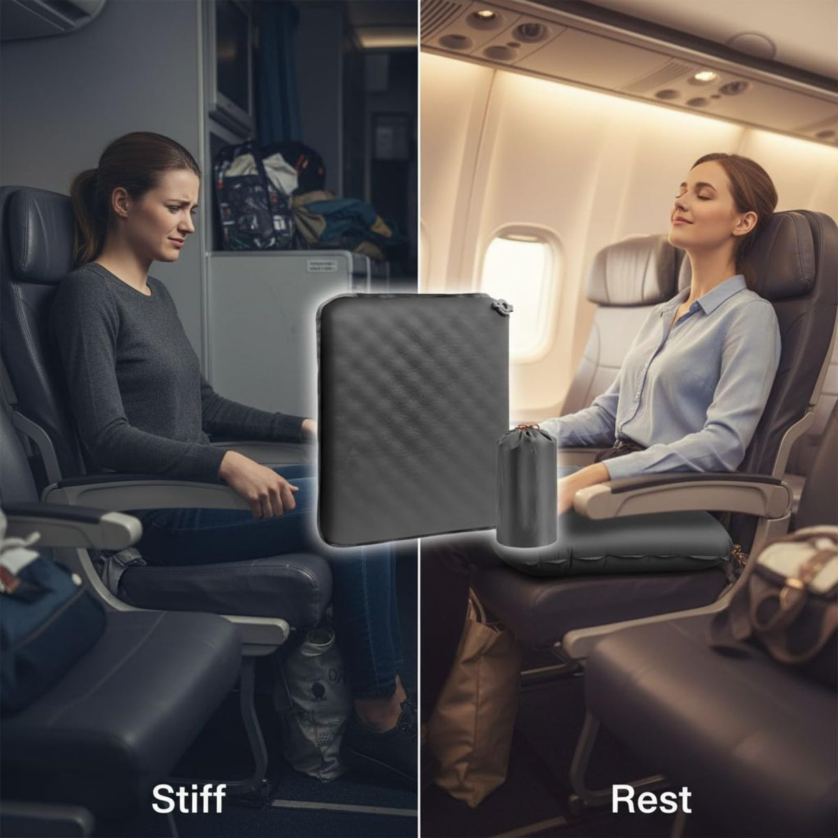 2 Pcs Inflatable Seat Cushions Y5048