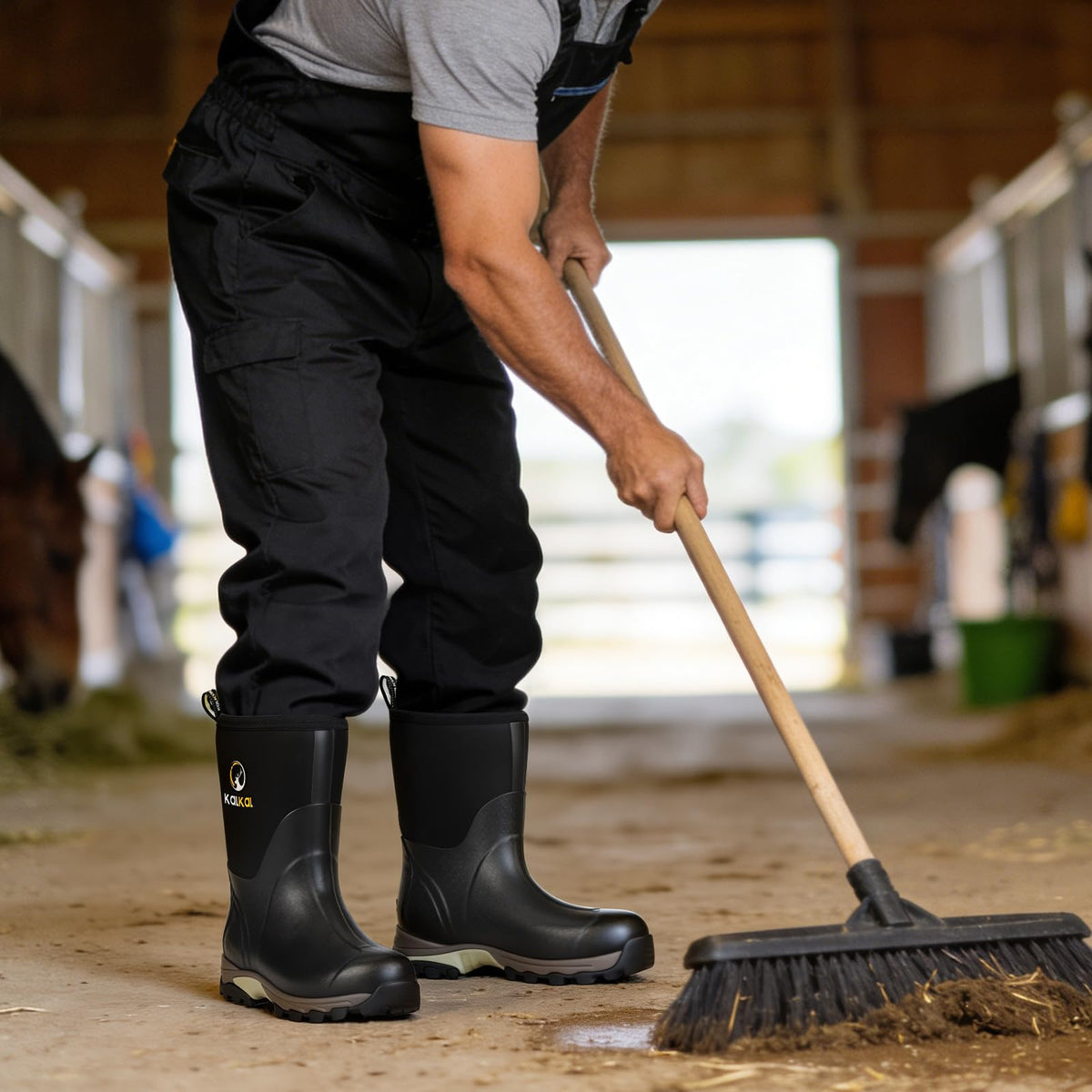 Waterproof Insulated Mid Calf Rubber Boots O867199