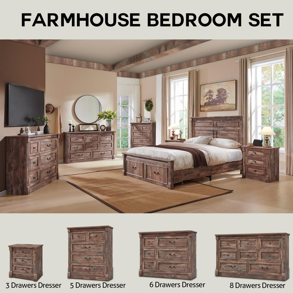 26" Tall 3 Drawer Light Brown Nightstand I39042
