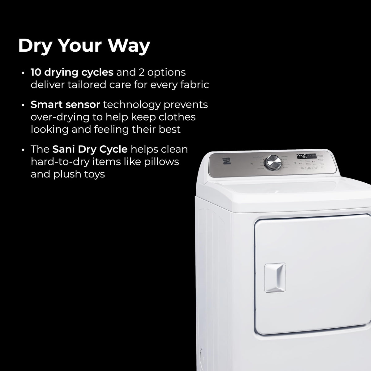 7.0 cu. ft. Front Load Electric Dryer - White I518107