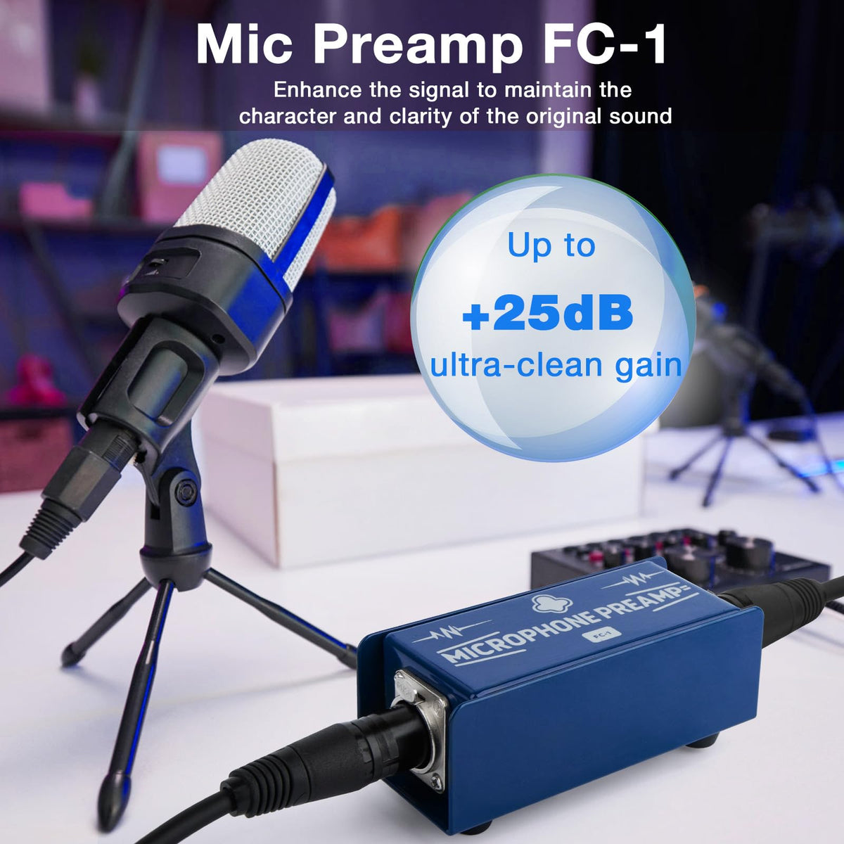 Dynamic Mic Preamp Gain Booster R24161