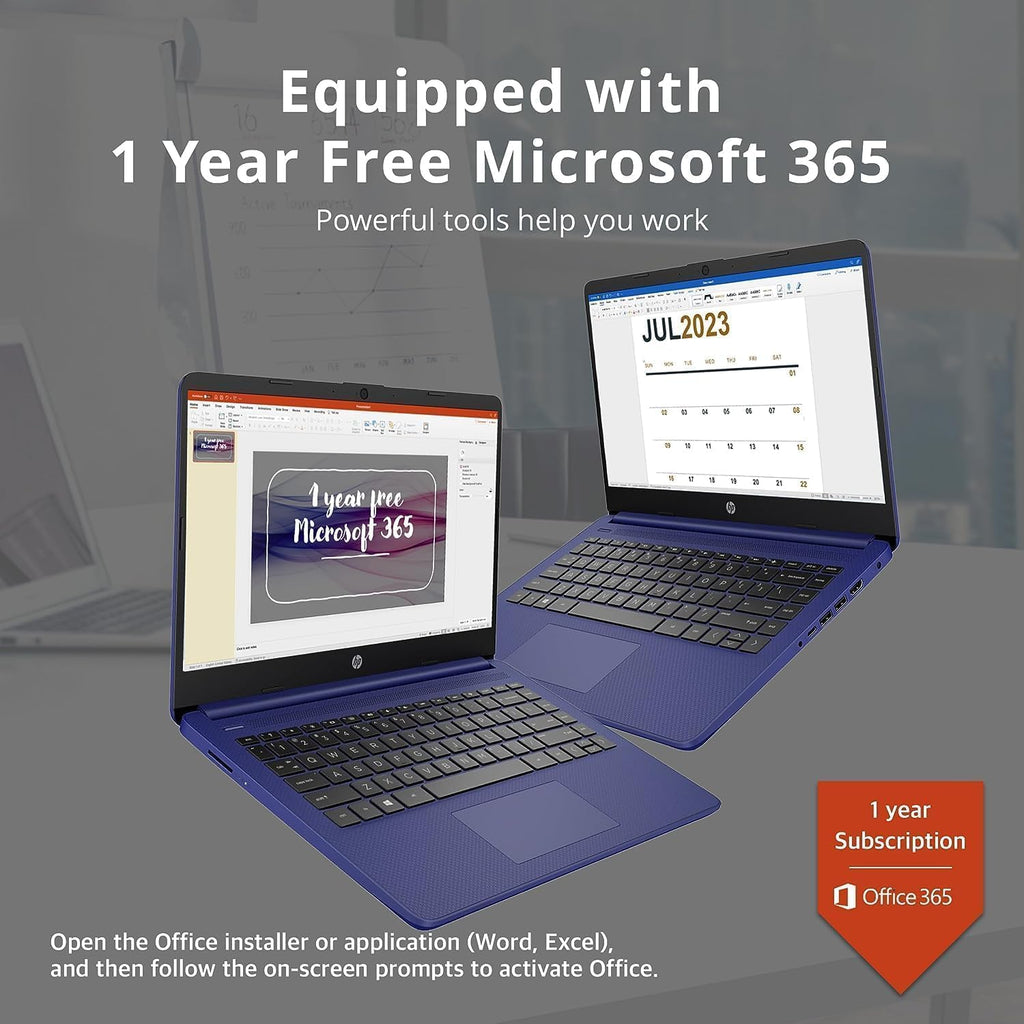 14" Ultral Light Thin Laptop, Quad-Core Intel Celeron, 16GB RAM, 564GB, Windows 11 S, Royal Blue K39734