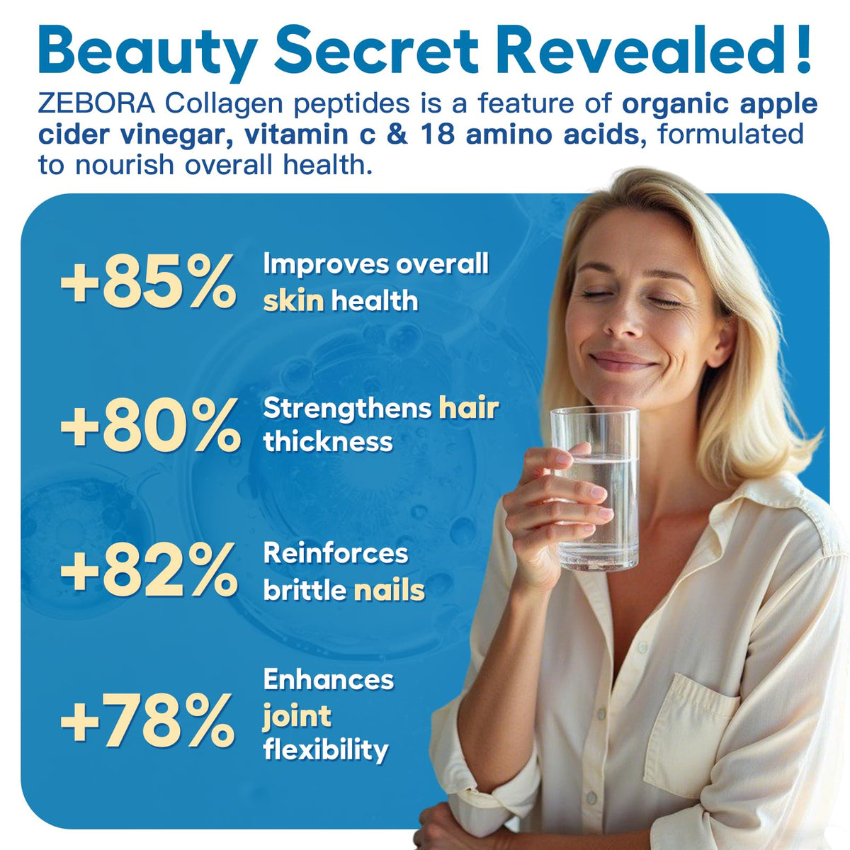 Multi Collagen Peptides Powder with Probiotic V35118
