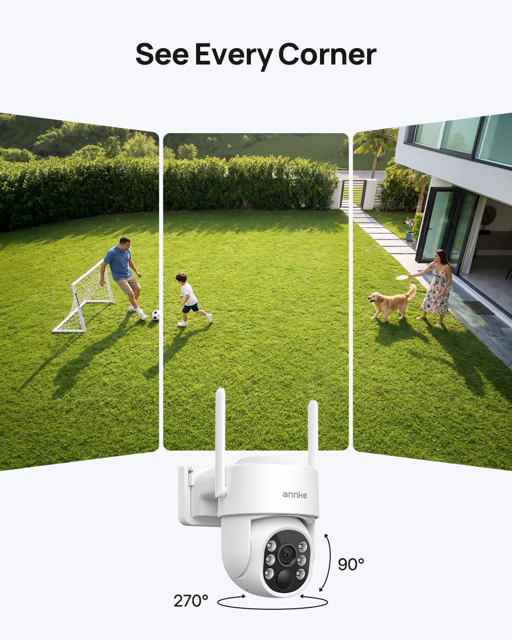 Solar Camera System Wireless Outdoor PT 4K NVR 4X 4MP Cam 1TB HDD M21218