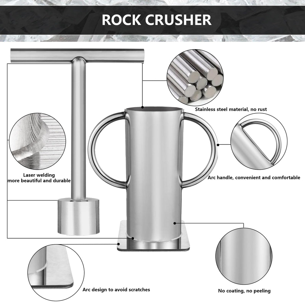 Heavy-Duty Stainless Steel Rock Crusher X187258