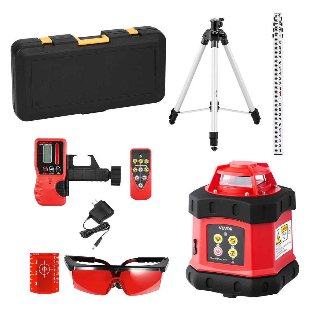 360-Degree Self Leveling Rotary Laser Level Kit with Tripod L379066