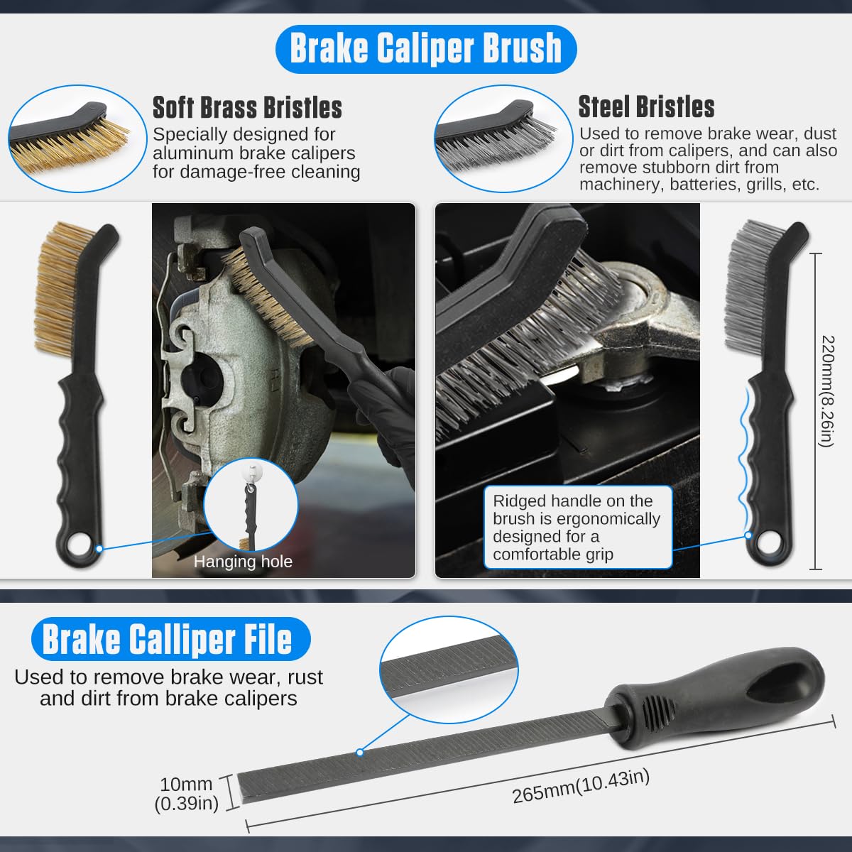 15 Pc Drum & Disc Brake Tool Kit K45373