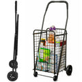 Black Foldable Utility Cart with Wheels T410774