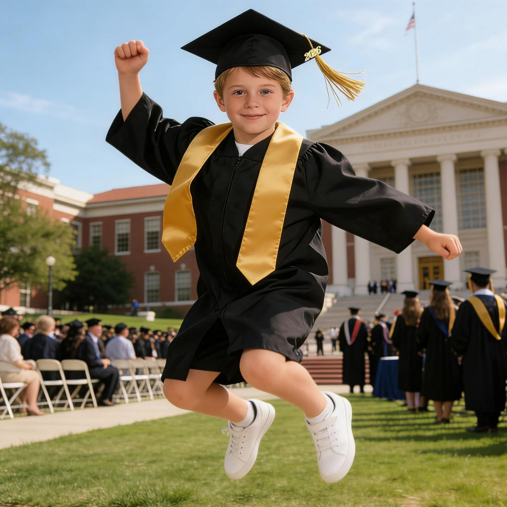 Graduation Cap and Gown Set with Tassel C379