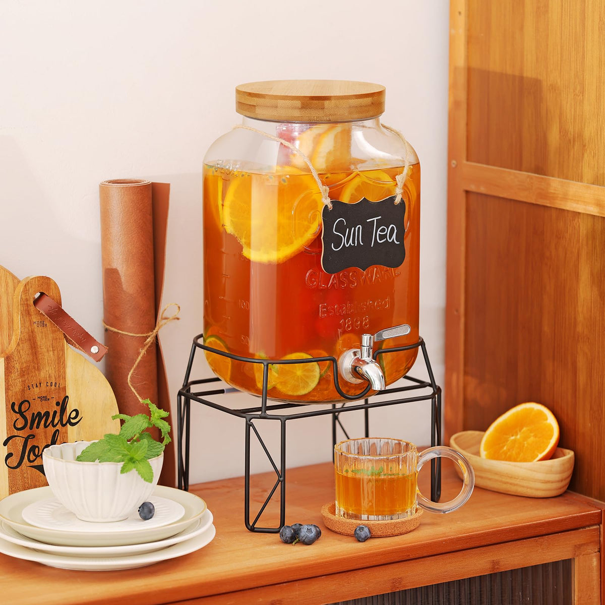 2 Gallon Drink Dispensers with Stand J6525