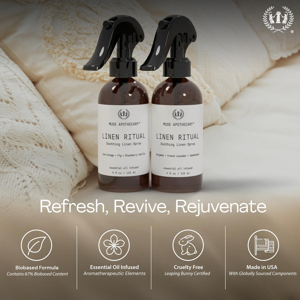 Aromatic Linen Mist Laundry and Fabric Spray 8 oz Z398714