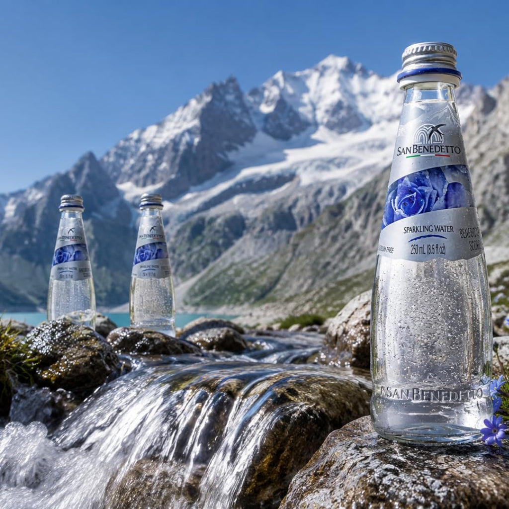 Sparkling Mineral Water 250 mL Glass Bottles 12 Count P219