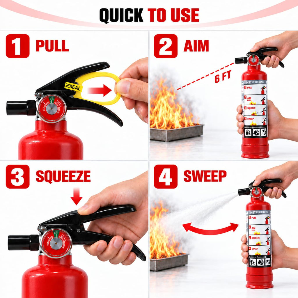 2.5 lb ABC Dry Chemical Fire Extinguishers 2-Pack V80304