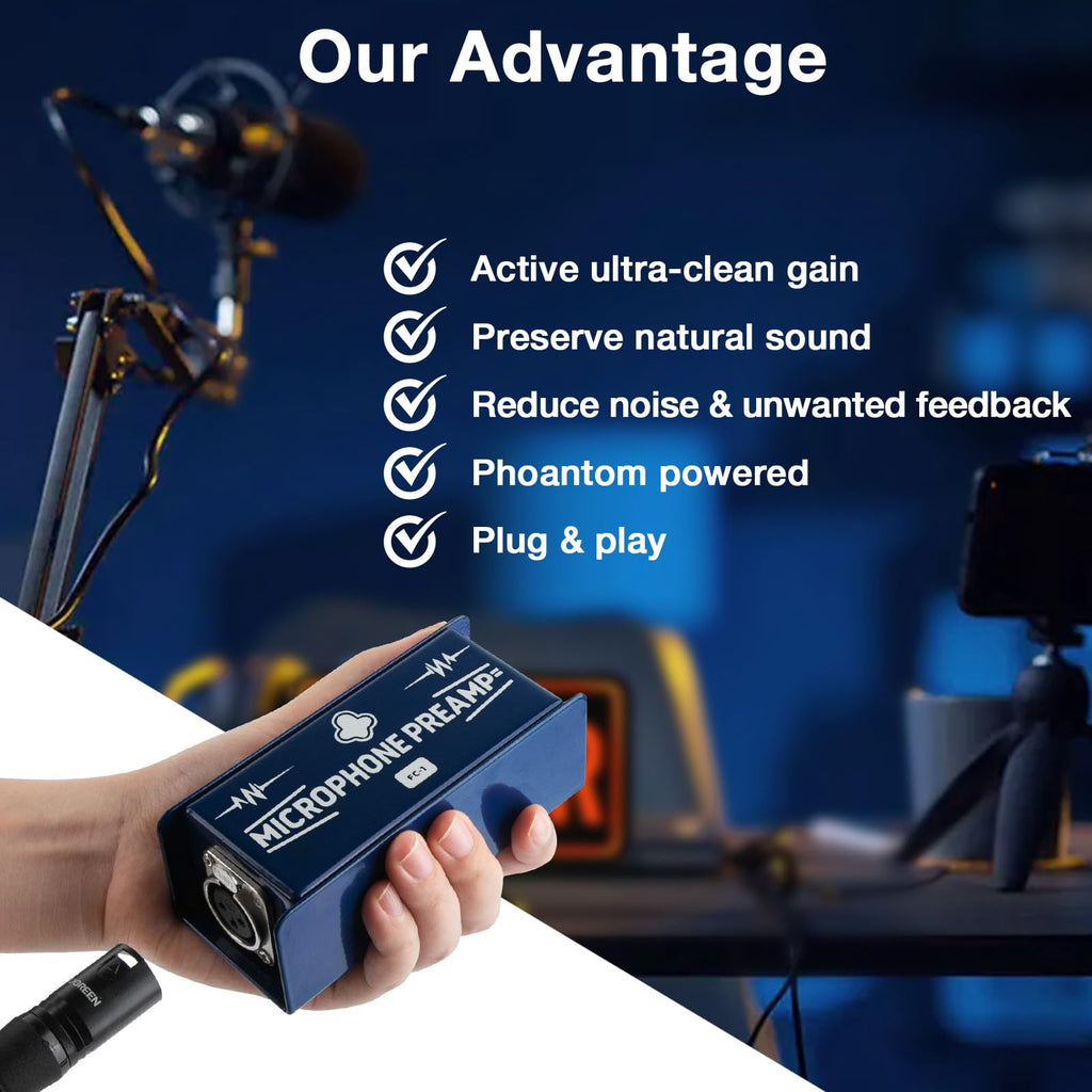 Dynamic Mic Preamp Gain Booster R24161
