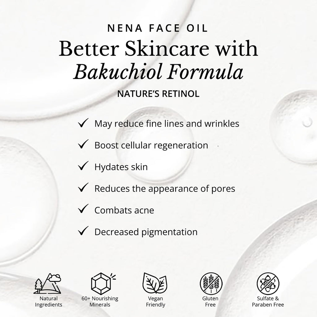 Bakuchiol and Vitamin E Face Oil 1 oz M870