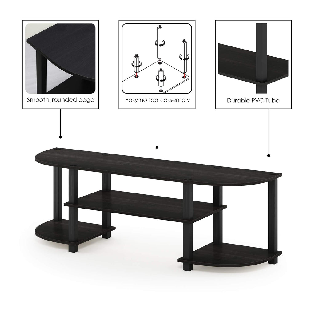 Espresso/Black TV Entertainment Center Z739366