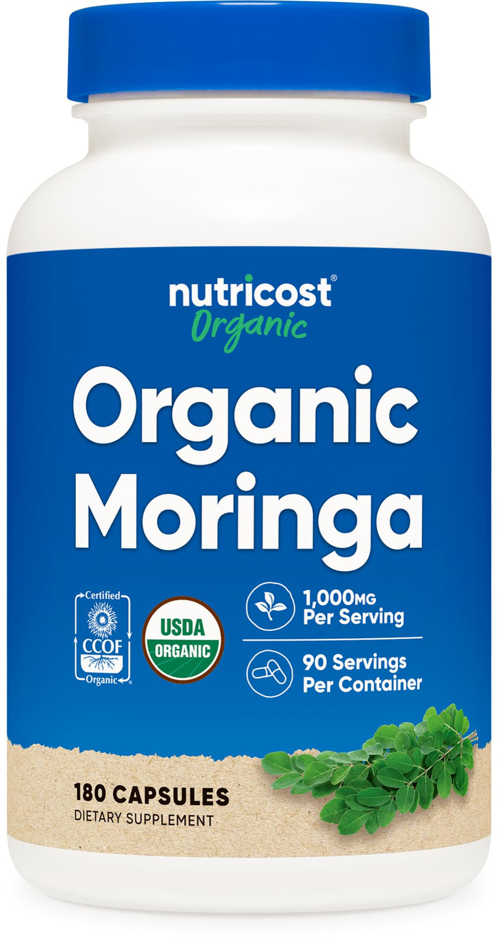 Moringa Capsules 500mg 180 Capsules Gluten Free W523953