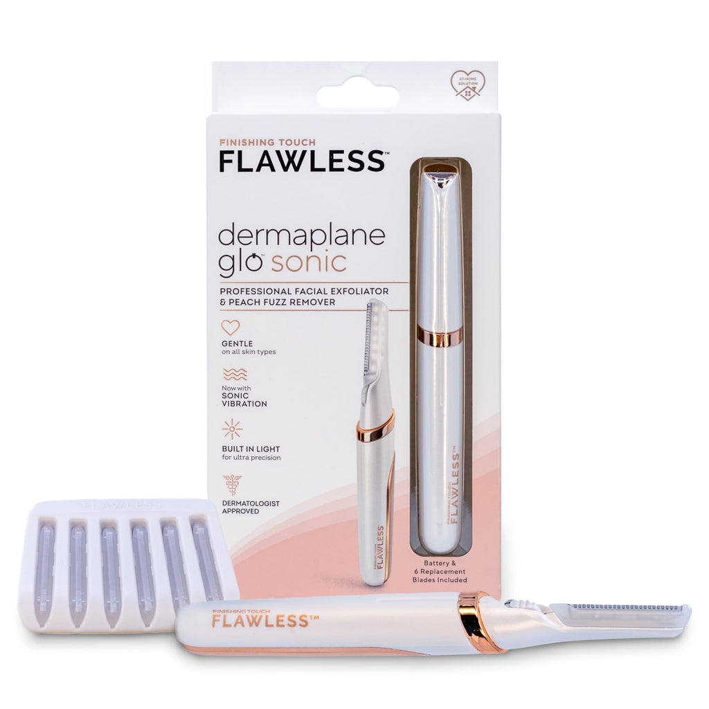 Lighted Electric Facial Exfoliator with 6 Replacement Heads L20327