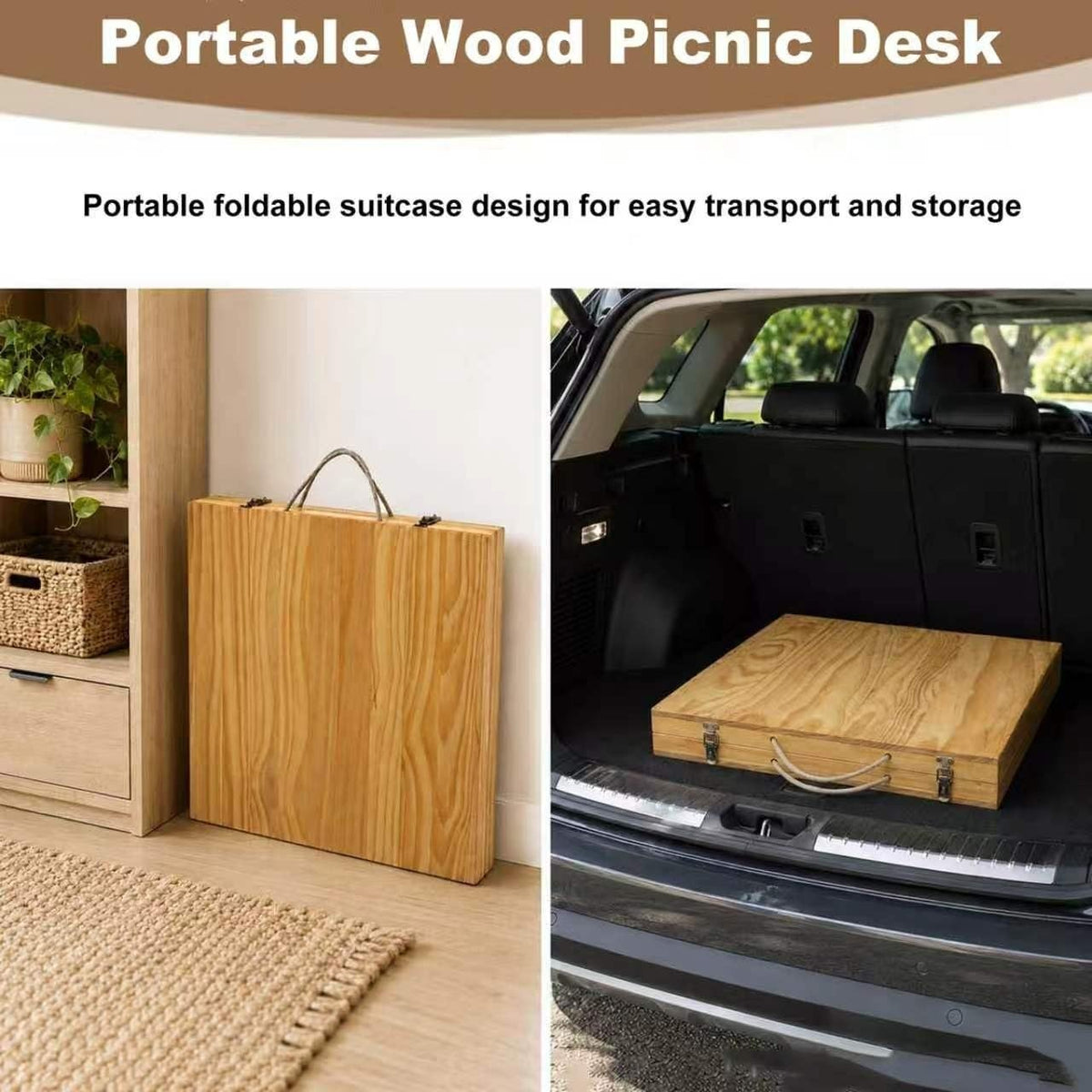 Wood Low Folding Picnic Table X1906
