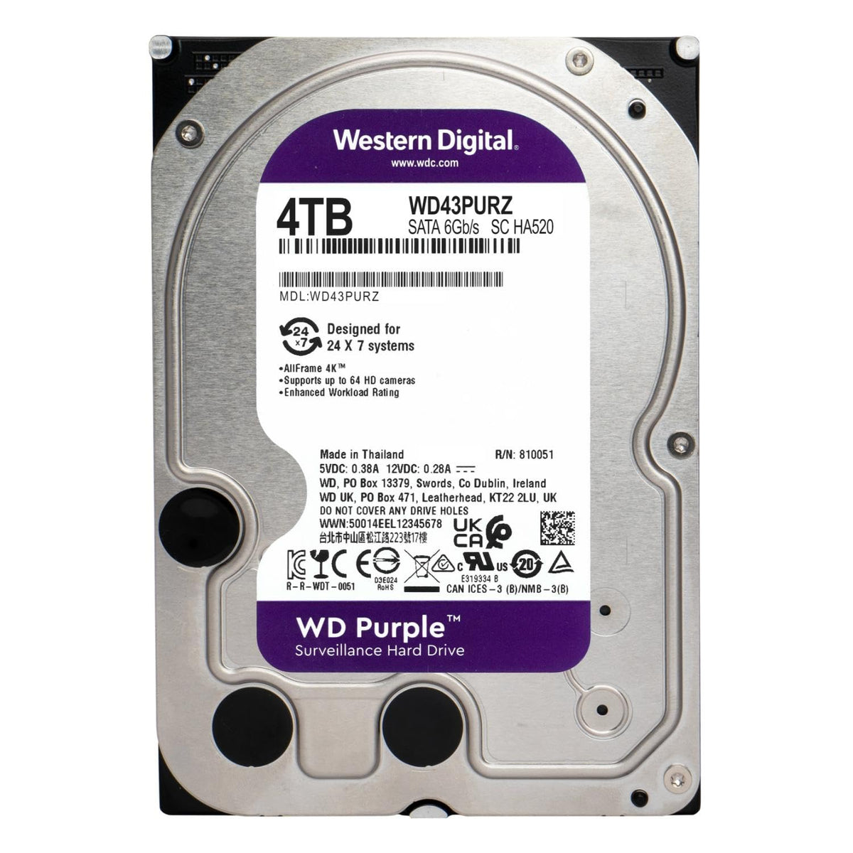 4TB Surveillance Internal Hard Drive HDD X150