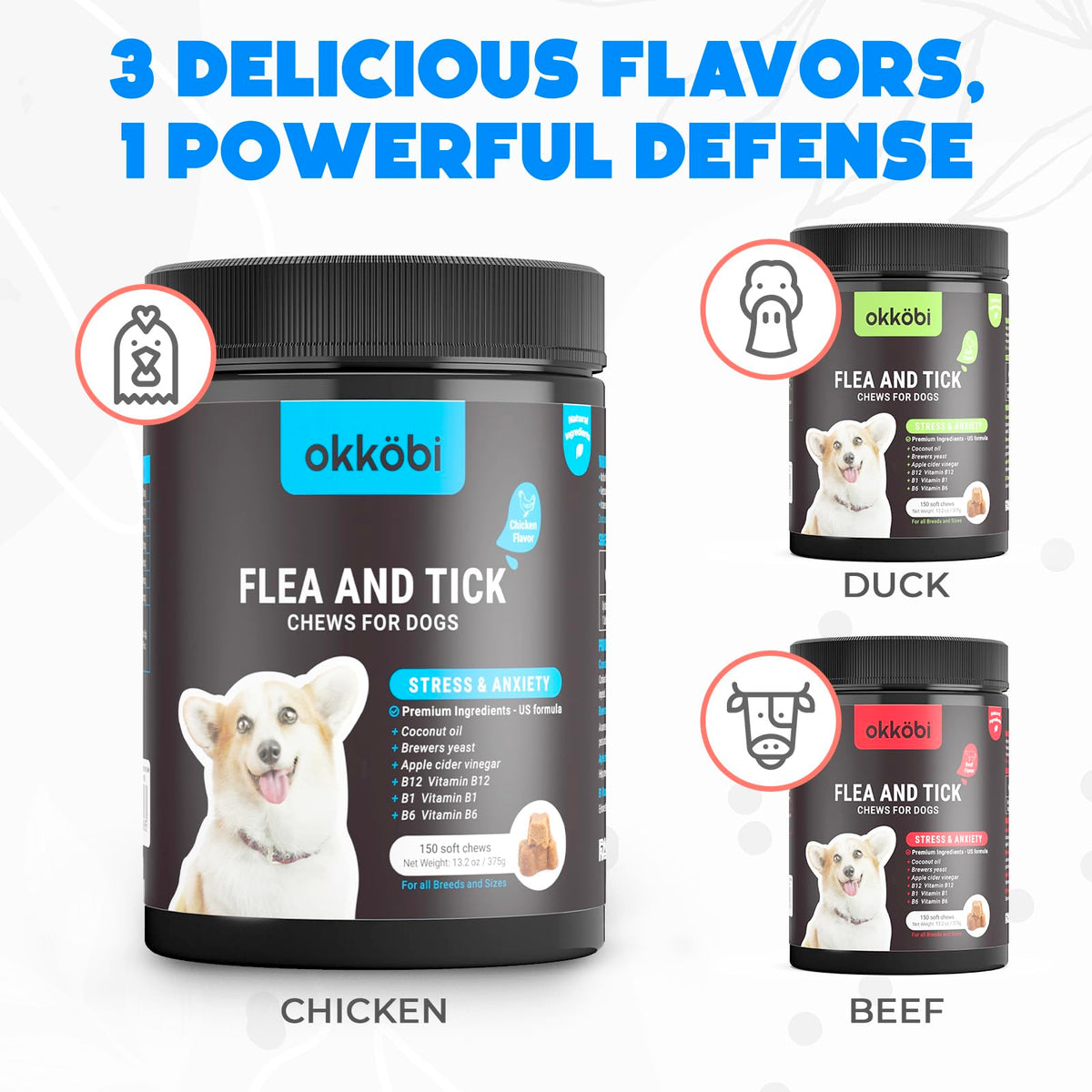 Chicken Flavour Dog Chews 150 Count Y2088