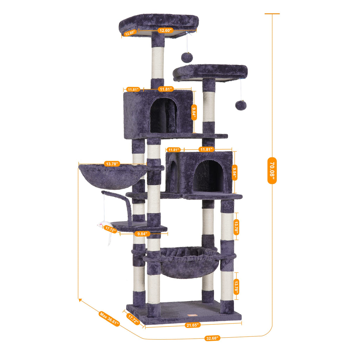 70 inches Tall Cat Tree K560