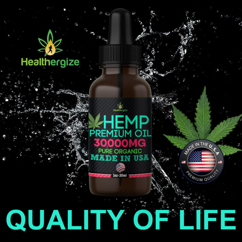 Hemp Oil Drops 5 Pack Cold Pressed Vegan Z3228