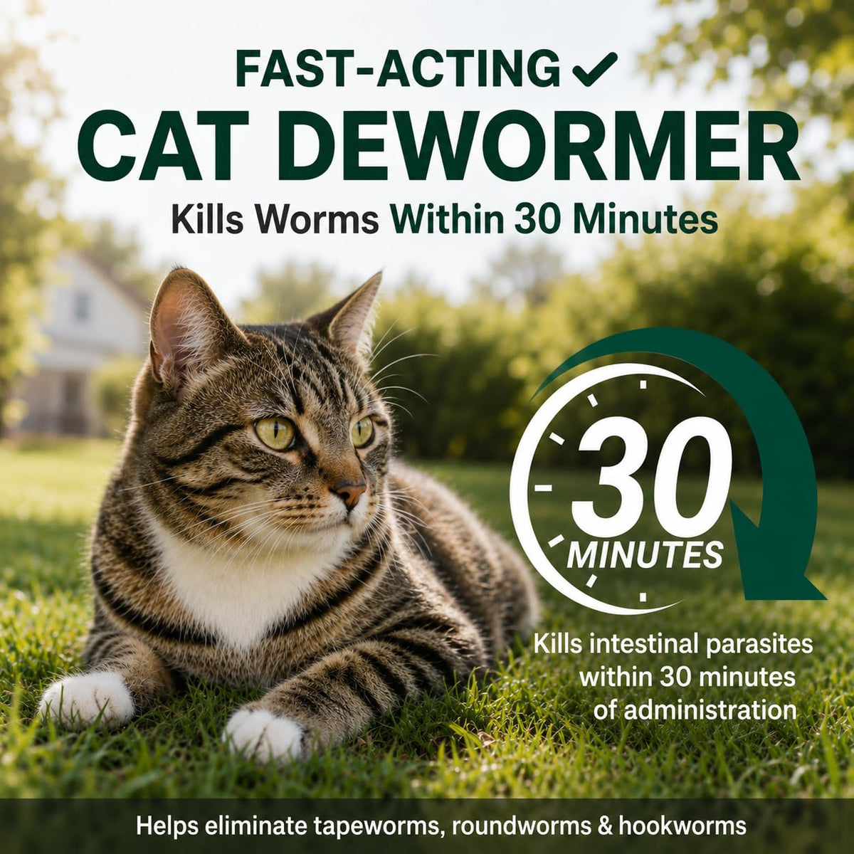 Cat Dewormer Liquid for Tapeworms, Roundworms and Hookworms T146631