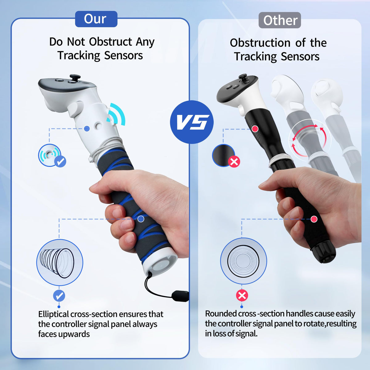 VR Controller Handle Attachments O970