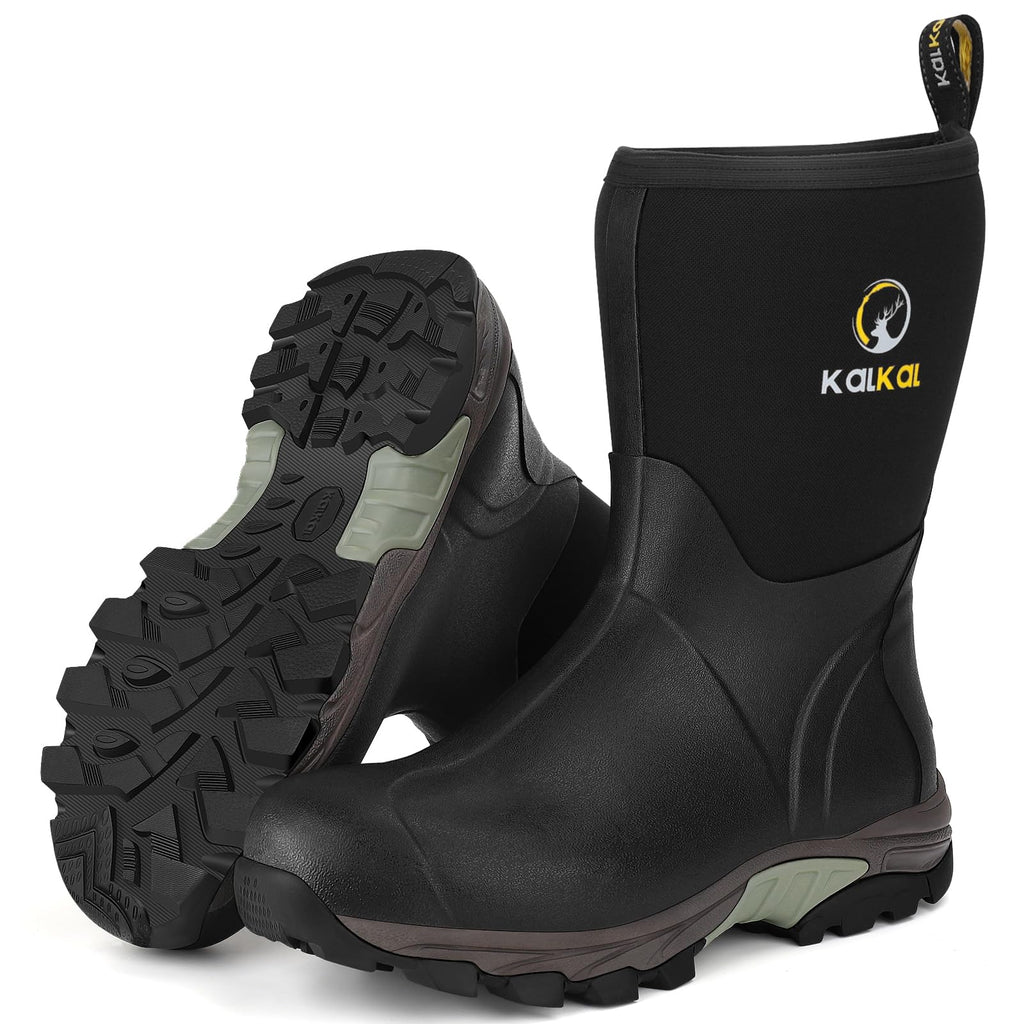 Waterproof Insulated Mid Calf Rubber Boots O867199
