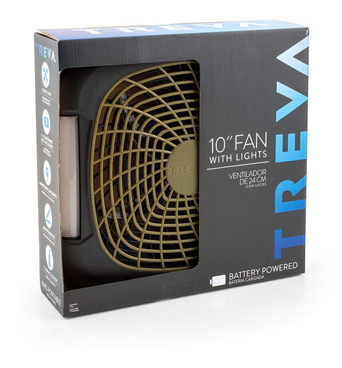 10 in Portable Fan with LED Lights P5101