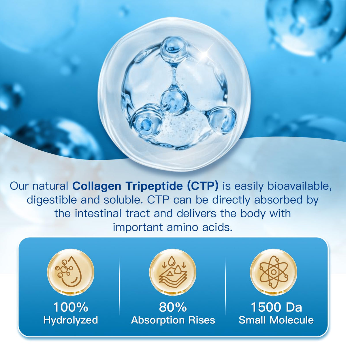 Multi Collagen Peptides Powder with Probiotic V35118