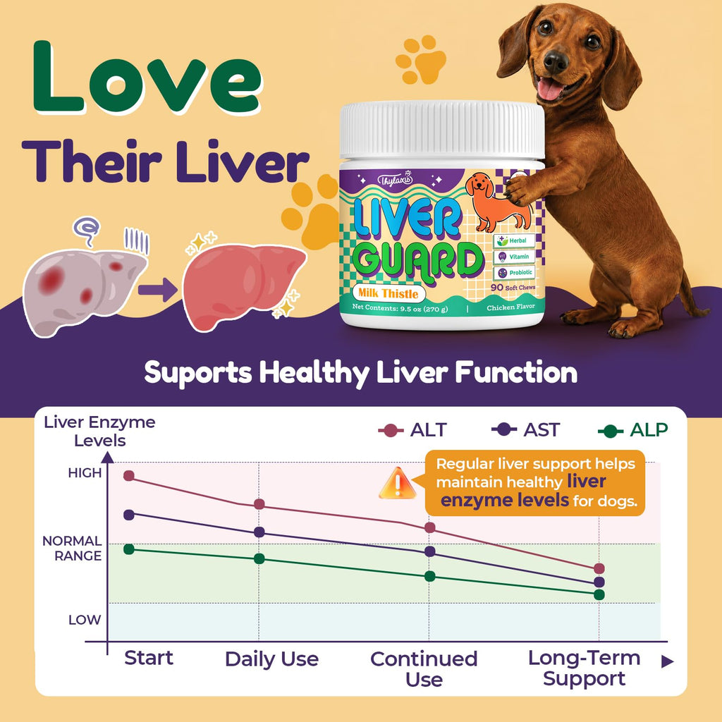 Dog Liver Supplement, Milk Thistle & Same, 5B CFU Probiotics, 90 Soft Chews Q667022