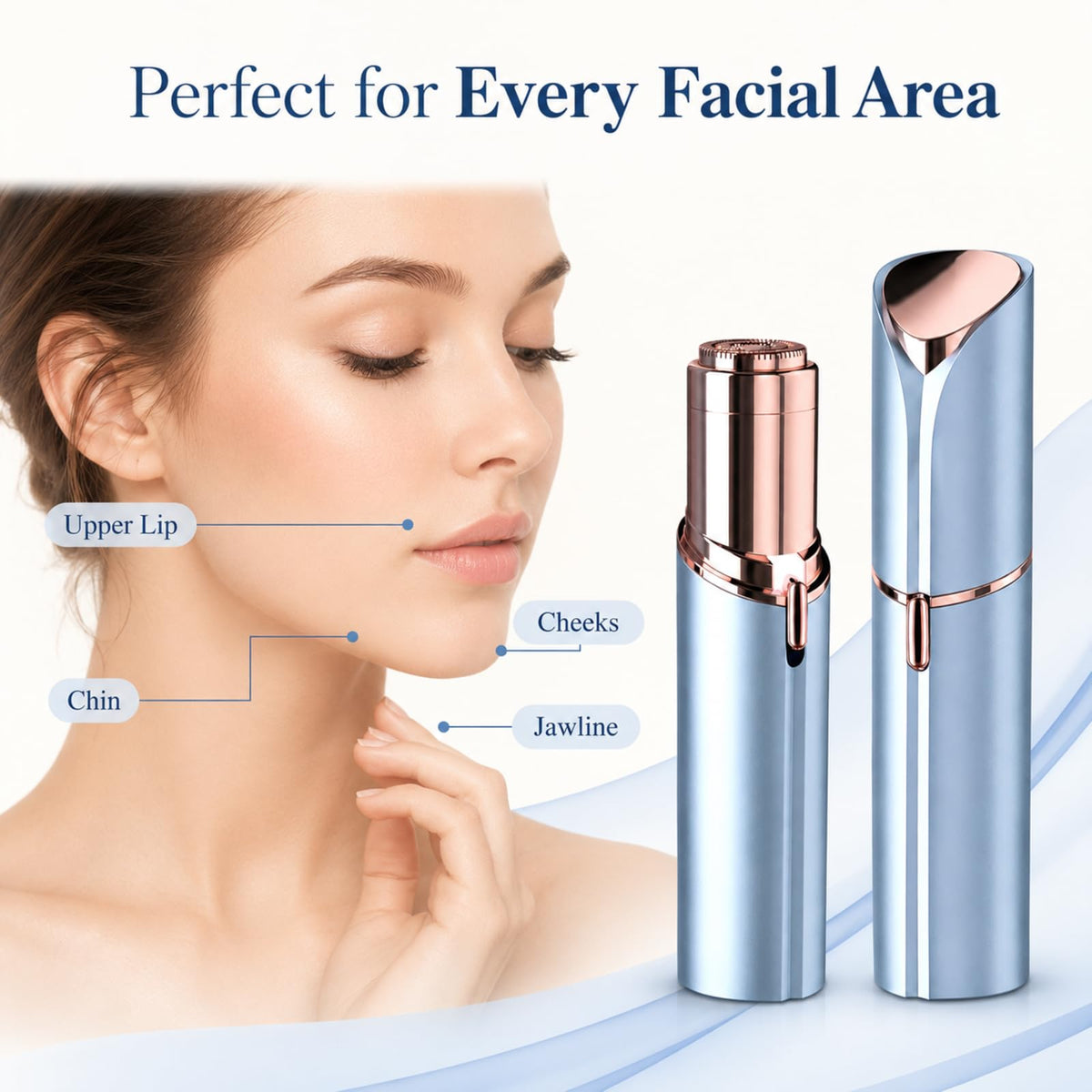 Facial Hair Remover with 2 Replacement Heads O4564
