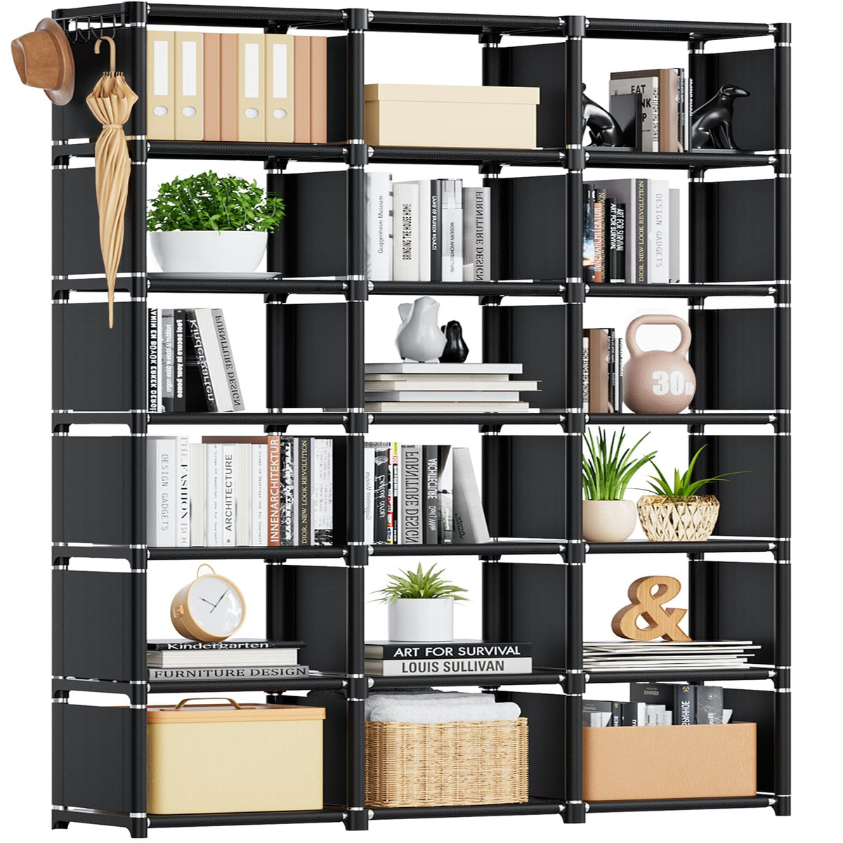 18 Cube Extra Large Bookcase Storage Organizer U81675