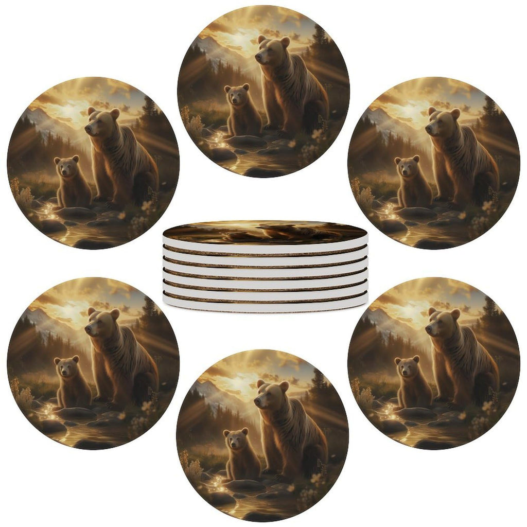 Black Bear Ceramic Coasters Set of 4 G617105