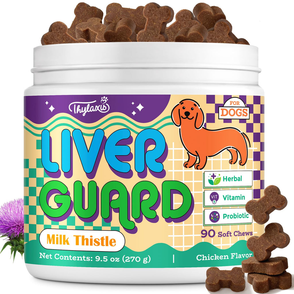 Dog Liver Supplement, Milk Thistle & Same, 5B CFU Probiotics, 90 Soft Chews Q667022