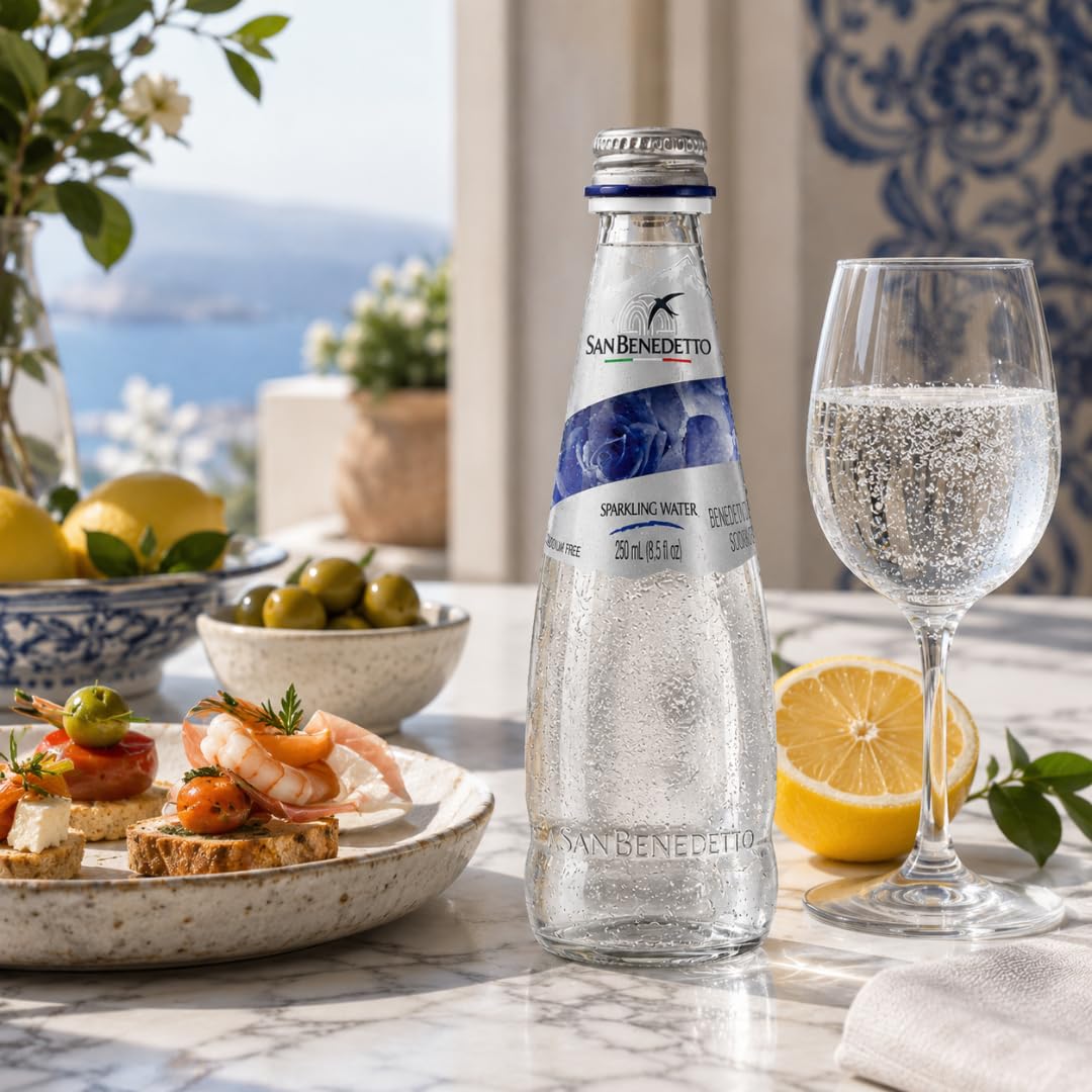 Sparkling Mineral Water 250 mL Glass Bottles 12 Count P219