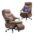 Brown PU Leather Recliner Chair with Footrest 400LBS I21239