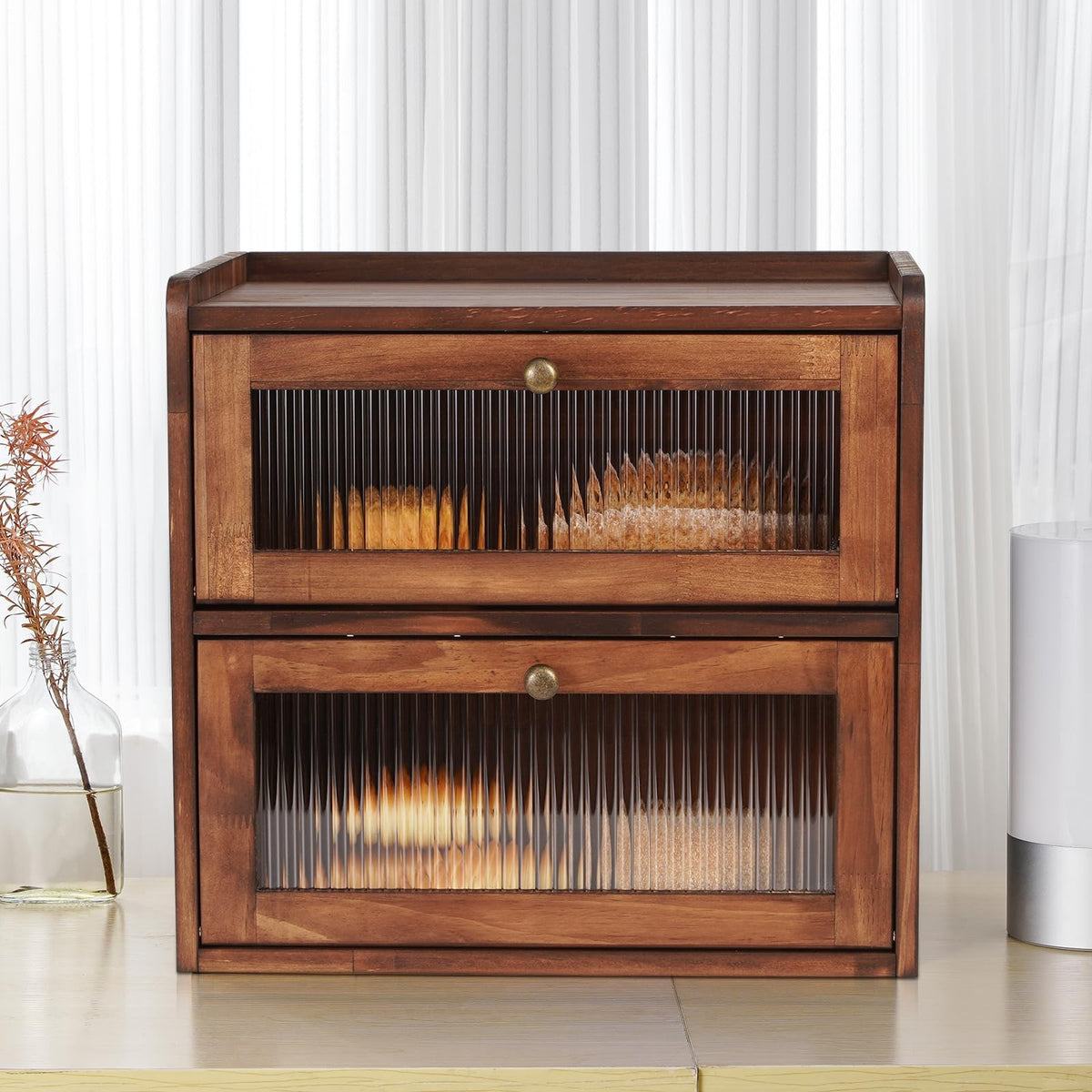 Large Wooden Bread Box M57277