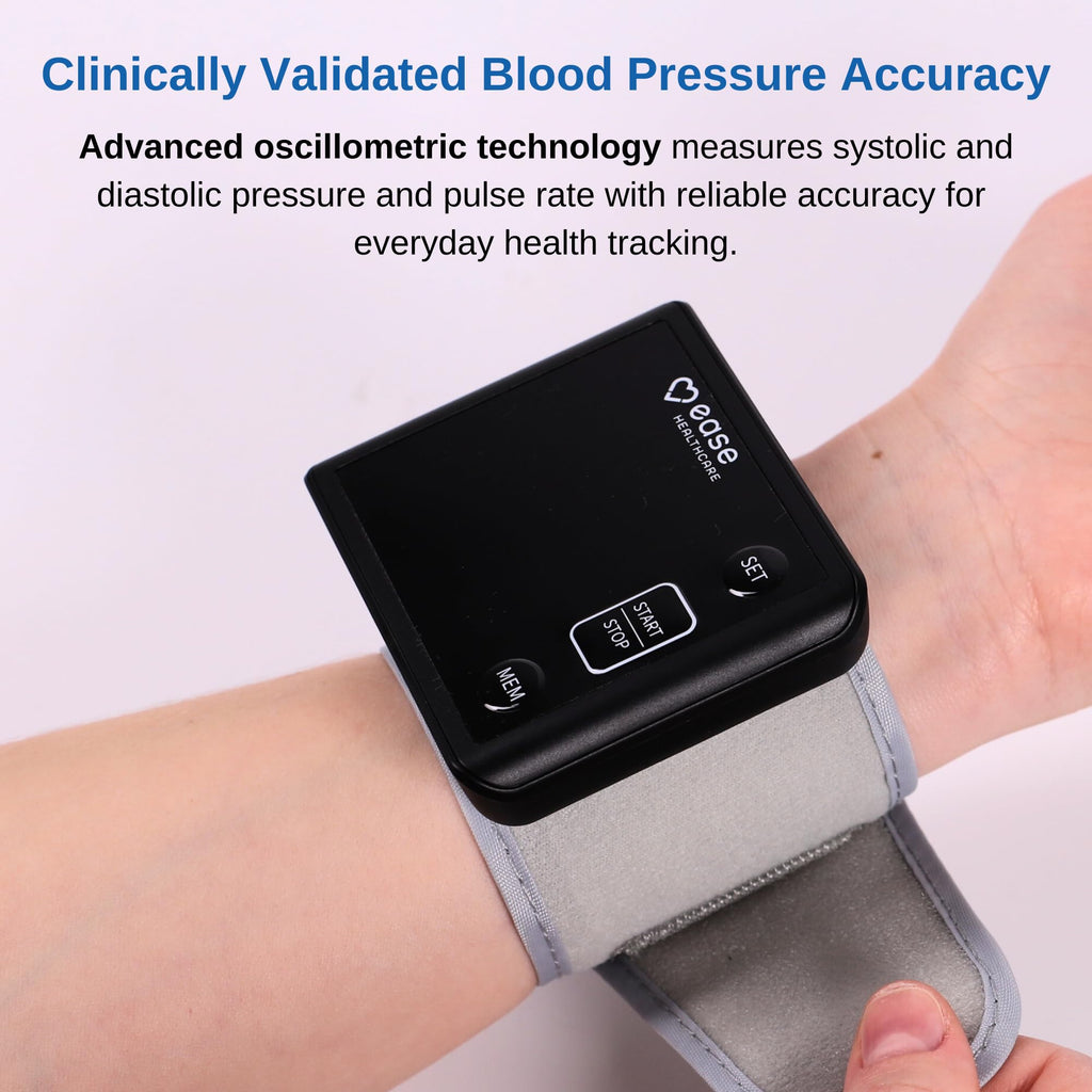 Rechargeable Wrist Blood Pressure Monitor with LED Display K810