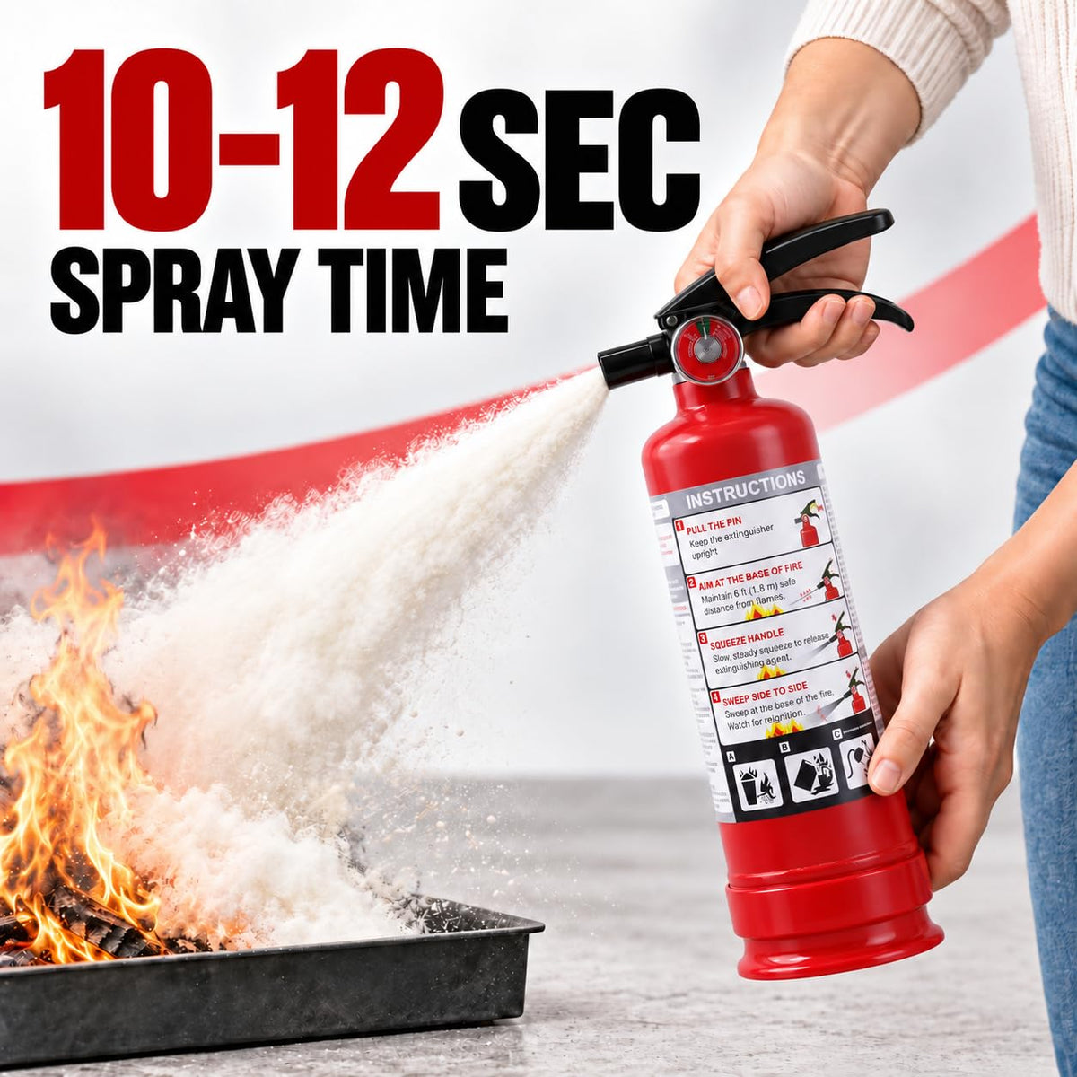 2.5 lb ABC Dry Chemical Fire Extinguishers 2-Pack V80304