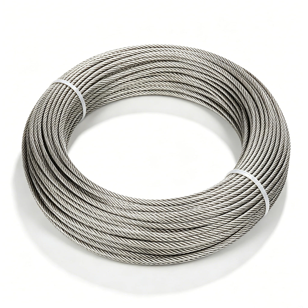 T316 Stainless Steel Wire Rope 1/8" 100 ft Q4581