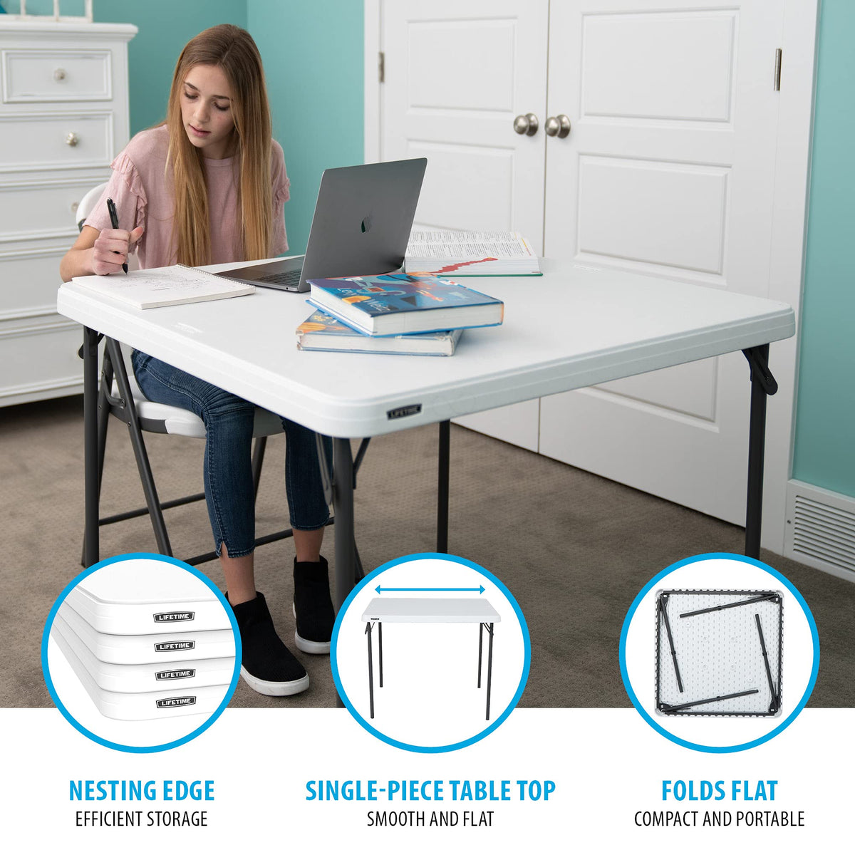 37-Inch Square Folding Card Table E444937