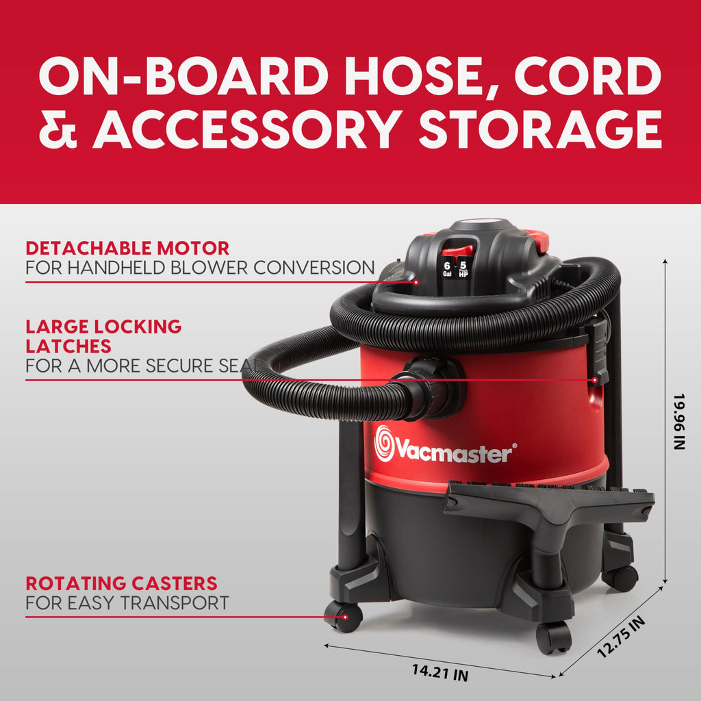 6 Gal Wet/Dry Vac with Detachable Blower Q259