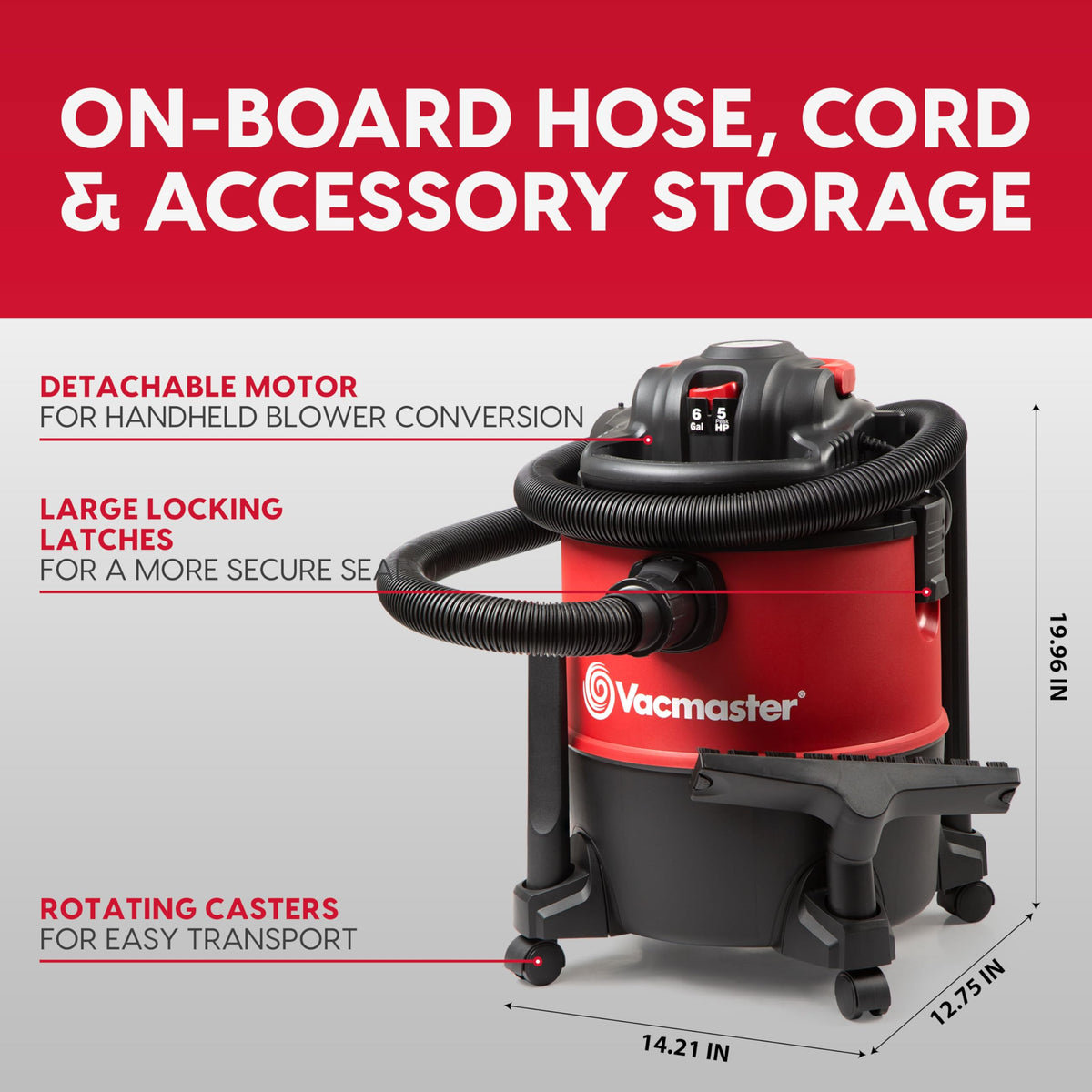 6 Gal Wet/Dry Vac with Detachable Blower Q259
