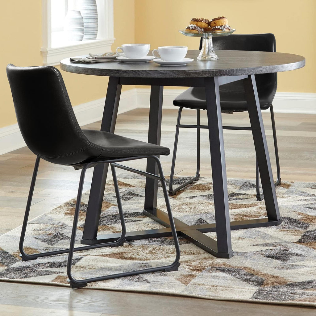 Faux Leather Bar Stools Set of 2 W319202