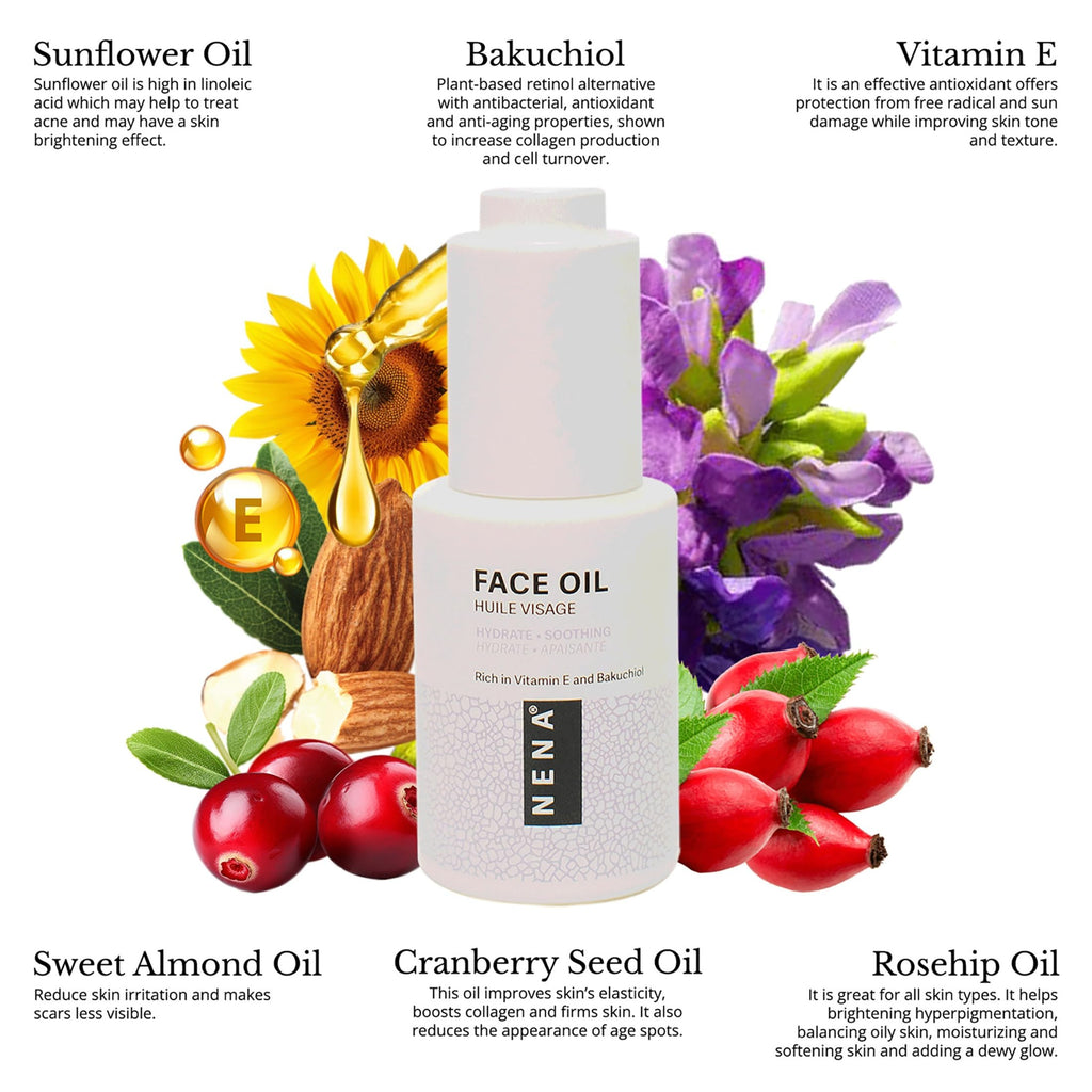 Bakuchiol and Vitamin E Face Oil 1 oz M870